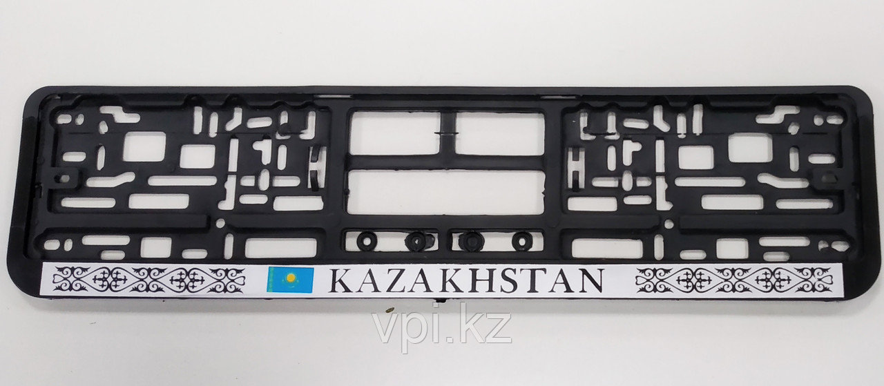 Рамка под номер "Казахстан", прямоугольная, черная - фото 1 - id-p53904701