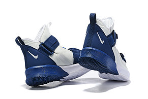 Баскетбольные кроссовки Nike LeBron Soldier 13 ( XIII ) "White-Blue" From Lebron James , фото 2