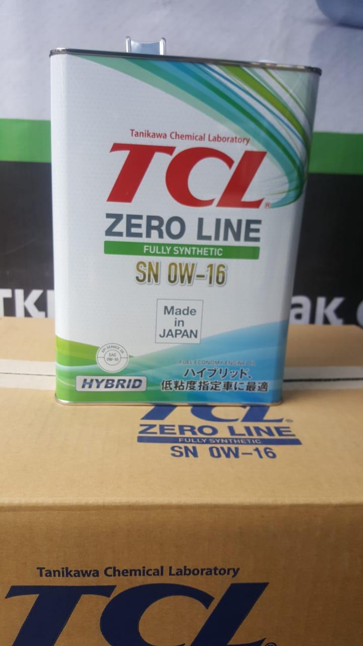 Моторное масло TCL Zero Line 0W-16 SN 4литрa - фото 1 - id-p65171741