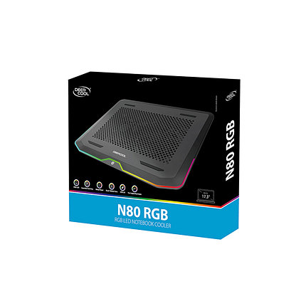 Охлаждающая подставка для ноутбука Deepcool N80 RGB 17", фото 2