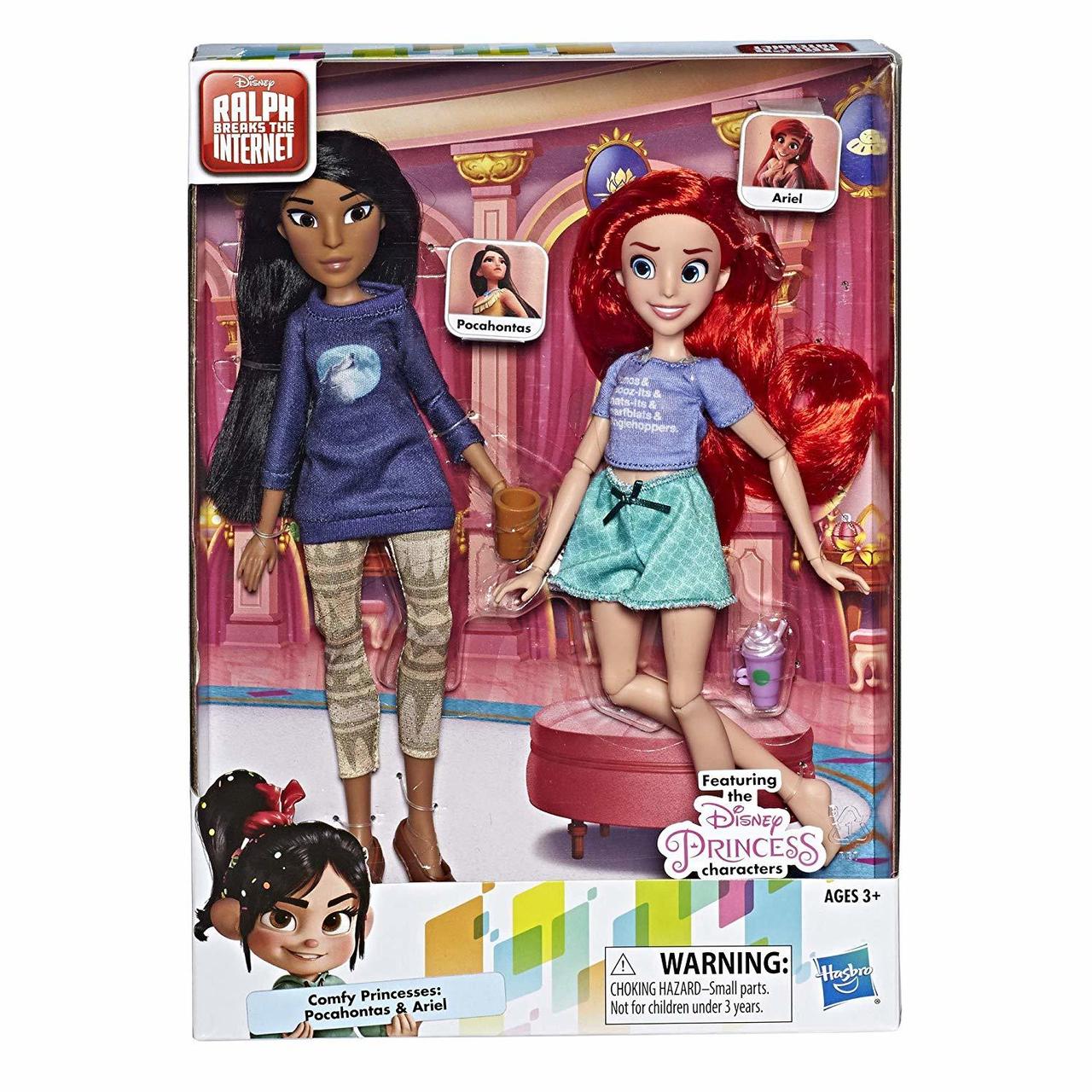 Hasbro "Ральф против Интернета" Набор Кукол Покахонтас и Ариэль, в удобной одежде