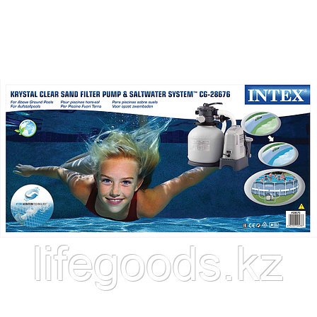 Купить Фильтр-насос для бассейна песочный 6057 л/час Intex 28676 в Алматы  от компании "Интернет магазин LifeGoods.kz" - 65172995