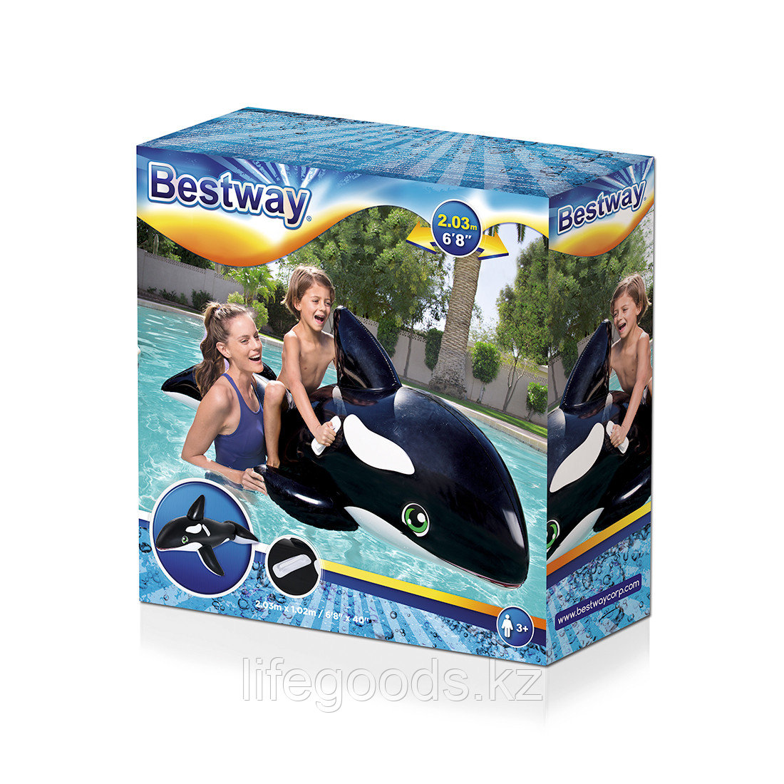 Надувная игрушка Bestway 41009 в форме касатки для плавания - фото 2 - id-p65173142
