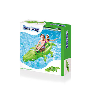 Надувная игрушка в форме крокодила для плавания 203х117 см Bestway 41011, фото 2