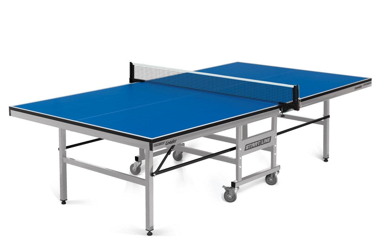Теннисный стол Start Line Leader. Подходит для игры в помещении, идеален для тренировок и соревнований - фото 1 - id-p10491450