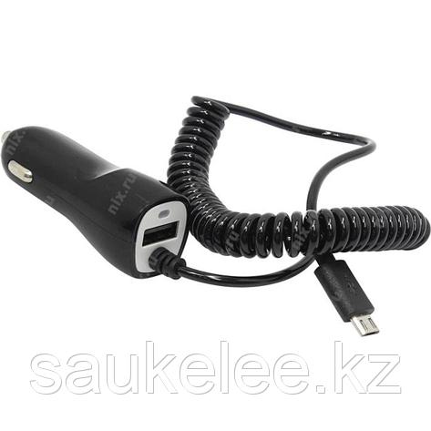 Автомобильное зарядное устройство для телефона 2х USB microUSB Car Flash 2.4 A белый, фото 2