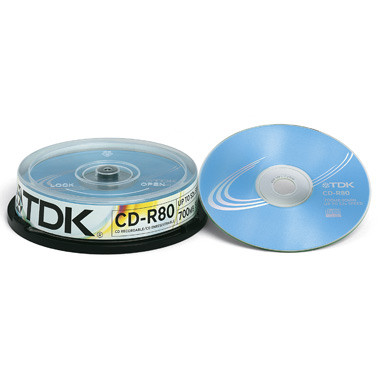 Диск CD-R 80, 10 шт/уп на шпинделе - фото 1 - id-p65188315