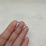 Швензы из серебра, открытые, 15*10мм, фото 3