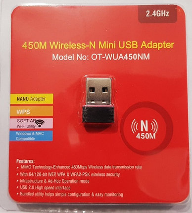 USB-Wi-Fi 450M Wireless N Mini Adapter, фото 2