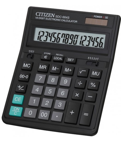 Калькулятор Citizen SDC-664 16-разрядный - фото 1 - id-p65214077