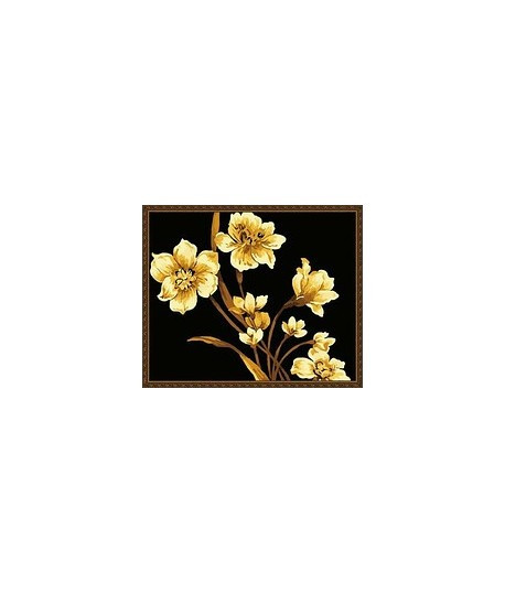 Картины по номерам Золотые розы на черном 40х50 см - фото 1 - id-p65214191