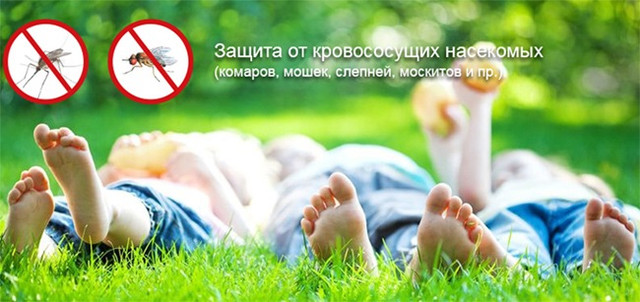 защита от кровососущих насекомых