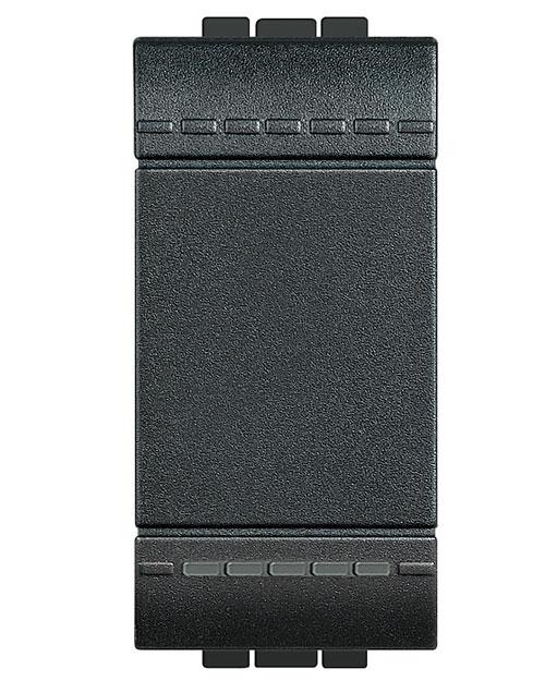 Legrand L4005A LivingLight Кнопка с автоматическими клемами размер 1 модуль цвет антрацит