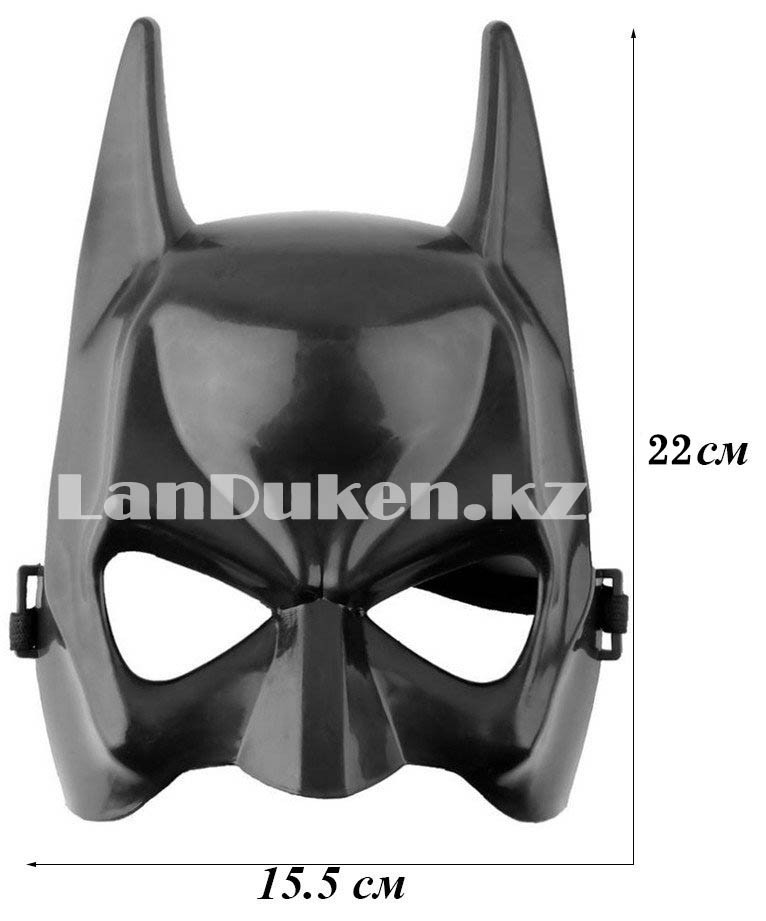 Маска на пол лица Бэтмен Batman, черная 