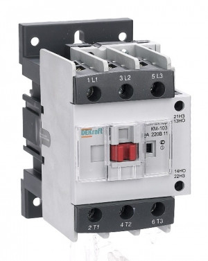 Контактор КМ-103 50А 1НО+1НЗ 220В (2) DEKraft NEW