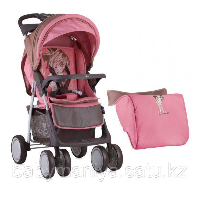 Коляска прогулочная Lorelli Bertoni Foxy + накидка на ножки Бежево-розовый / Biege&Pink Girl 1834