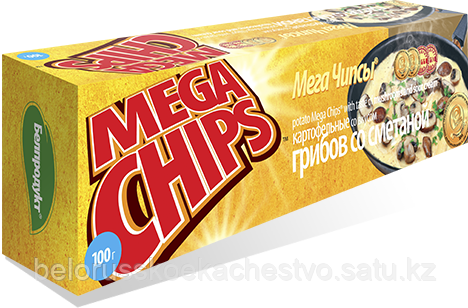 Чипсы-пластины MegaChips 50 грибы со сметаной