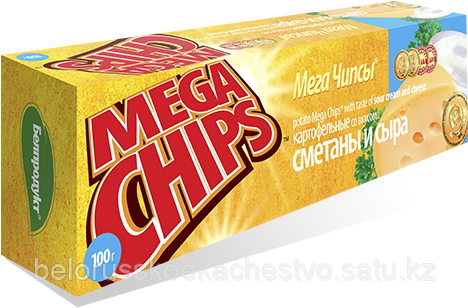 Чипсы-пластины MegaChips 200 сметана + сыр