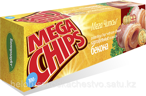 Чипсы-пластины MegaChips 200 бекон