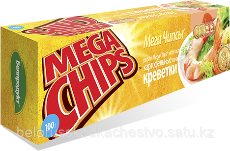 Чипсы-пластины MegaChips 200 креветка