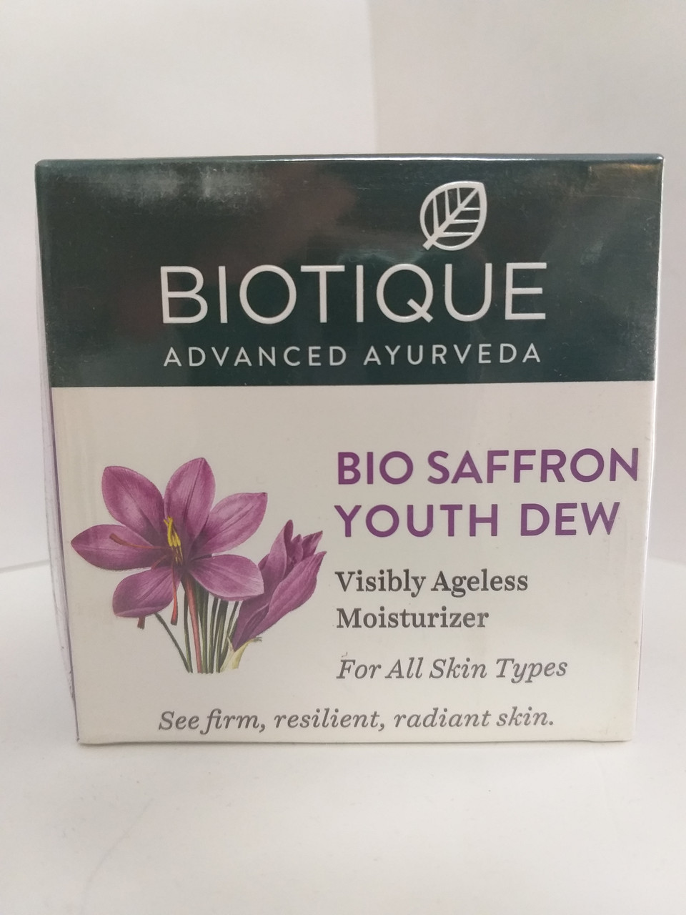 Крем для лица Био Шафран "Bio Saffron Youth Dew Visibly Ageless Мoisturizer For All Skin Tupes ", 50гр
