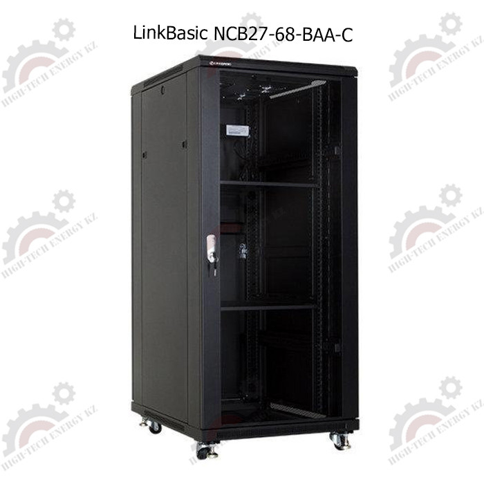 Шкаф телекоммуникационный 19" LinkBasic напольный  27U, 600*800*1400  цвет чёрный