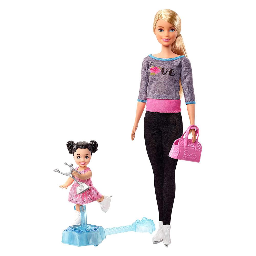 Barbie Игровой набор "Тренер по фигурному катанию", Кукла Барби с малышкой - фото 1 - id-p65273422