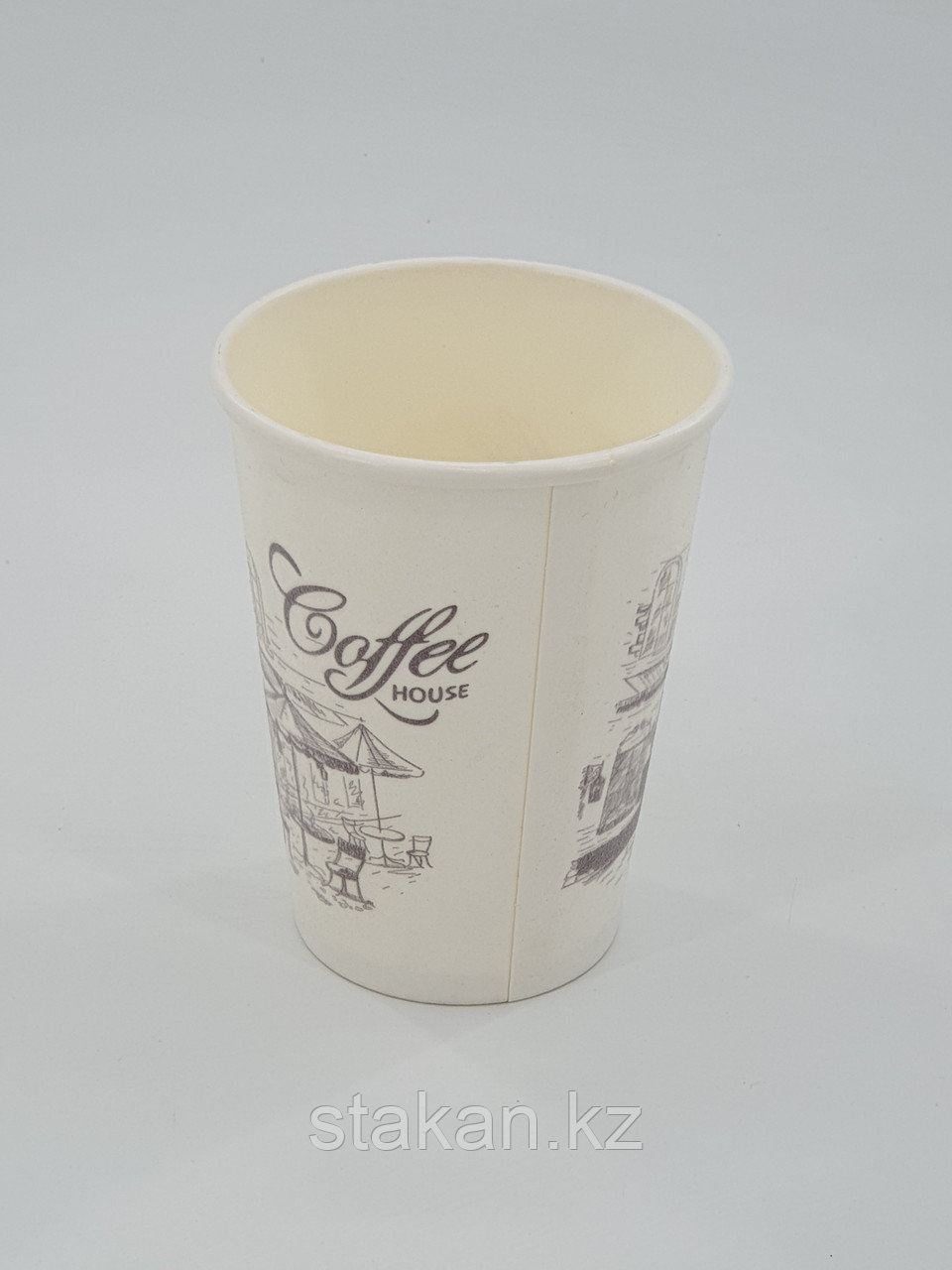 Бумажные стаканы (350мл, Coffee House, Белый, однослойный, матерчатый) НОВИНКА!!! - фото 4 - id-p50295483