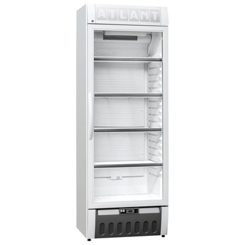 Шкаф-витрина ATLANT XT-1006-024, Тип открывания: Дверца стеклянная, Объем: 410 л, Перегородок: 4 шт. горизонта