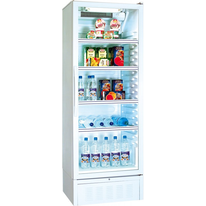 Шкаф-витрина ATLANT XT-1002-000, Тип открывания: Дверца стеклянная, Объем: 410 л, Перегородок: 4 шт. горизонта