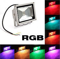 Прожектор светодиодный RGB 50W цветной, разноцветный, меняющий цвета