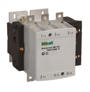 Контактор КМ-103 225А 1НО+1НЗ 220В (1) DEKraft NEW