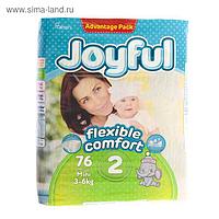 Подгузники «Joyful» Mini, 3-6 кг, 76 шт/уп