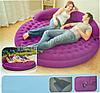 Круглая надувная кровать Лонжа Intex 68881 (надвуной круглый диван-матрас), фото 3