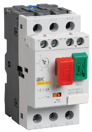 Пускатель ПРК32-10 In=10A Ir=6-10A Ue 660В IEK (1/50)