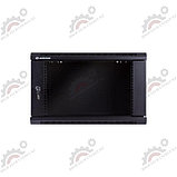 Шкаф телекоммуникационный 19" LinkBasic настенный 6U, 600*450*367, цвет чёрный, передняя дверь стеклянная, фото 4