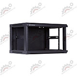 Шкаф телекоммуникационный 19" LinkBasic настенный 6U, 600*450*367, цвет чёрный, передняя дверь стеклянная, фото 5