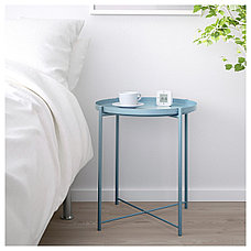 Стол сервировочный ГЛАДОМ синий ИКЕА, IKEA  , фото 2