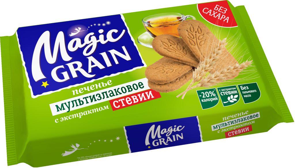 Печенье мультизлаковое Magic Grain с экстрактом стевии