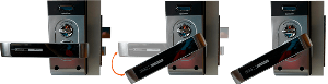 Врезной электронный кодовый замок на дверь EverNet GX910