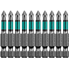 Биты, PH1, 50 мм Optimum Line, тип хвостовика E 1/4", 10 шт в блистере, KRAFTOOL, фото 3