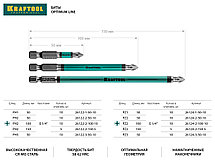 Биты, PH1, 50 мм Optimum Line, тип хвостовика E 1/4", 10 шт в блистере, KRAFTOOL, фото 2