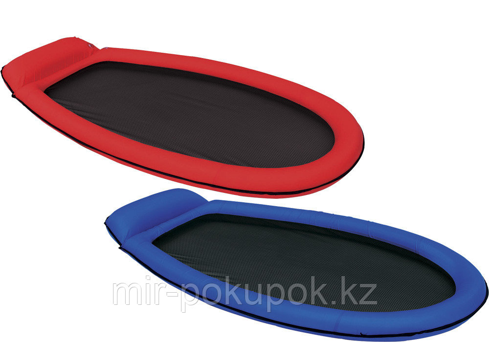 Пляжный надувной сеточный матрас Intex 58836, синий, красный (надувной шезлонг для плавания) 178*94 см