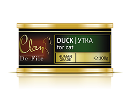 Clan De File консервы для кошек (с уткой) 100 гр.