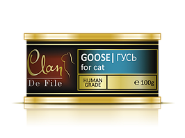Clan De File консервы для кошек (с гусем) 100 гр.