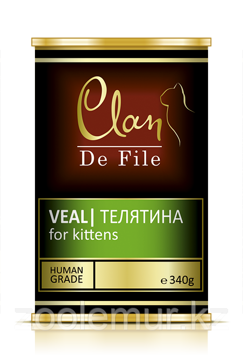 Clan De File консервы для котят (с телятиной) 340 гр.