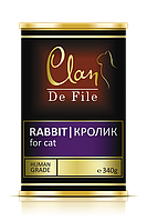 Clan De File консервы для кошек (с кроликом) 340 гр.