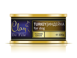 Clan De File консервов для собак (с индейкой) 100 гр.
