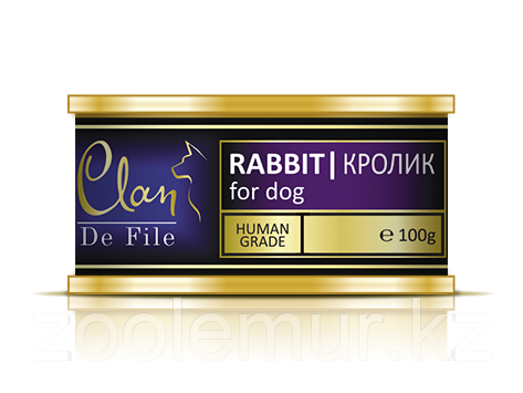 Clan De File консервы для собак (с кроликом) 100 гр.