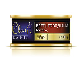 Clan De File консервы для собак (с говядиной) 100 гр.